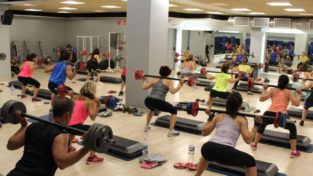 Foto de archivo de un gimnasio.