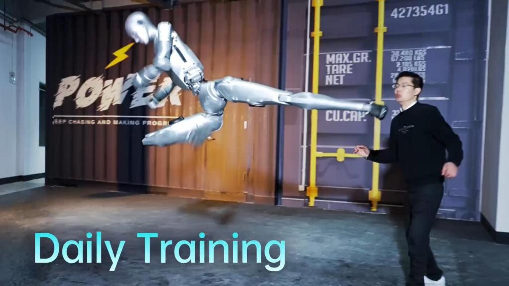 Día de entrenamiento con el robot Unitree.