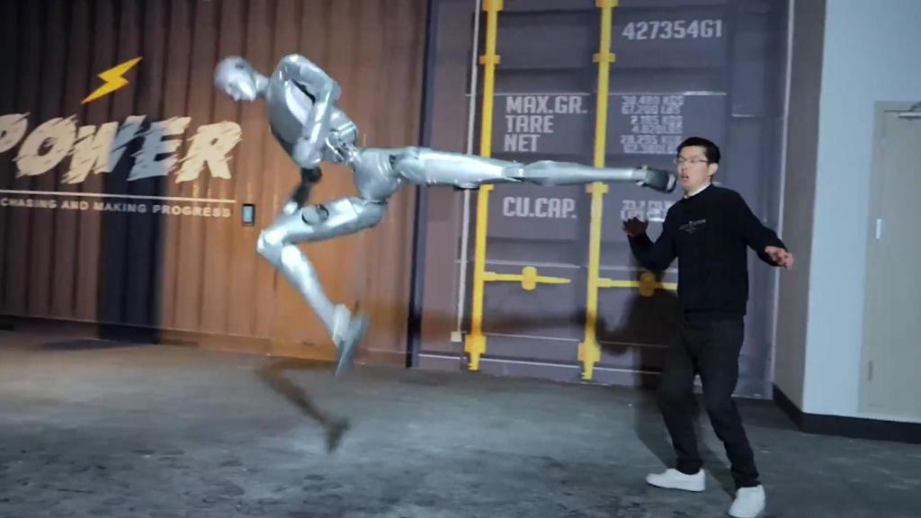 Captura de la demostración de Unitree.