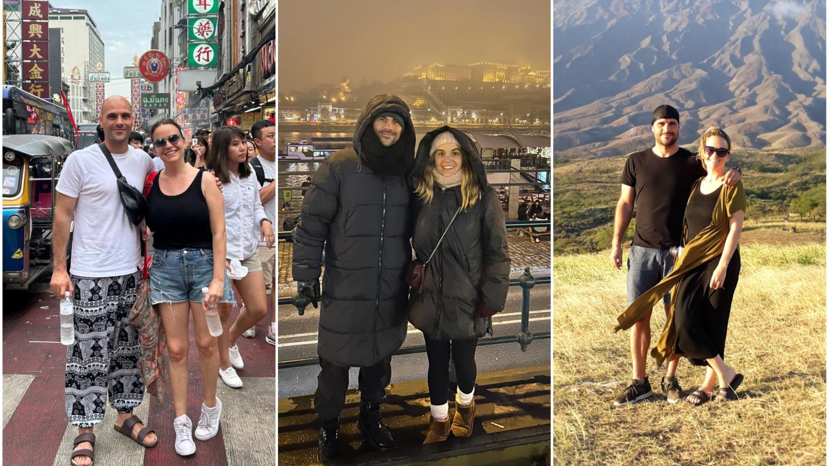 Isabel y Pablo, la pareja coruñesa que lleva 11 años viajando en Fin de Año