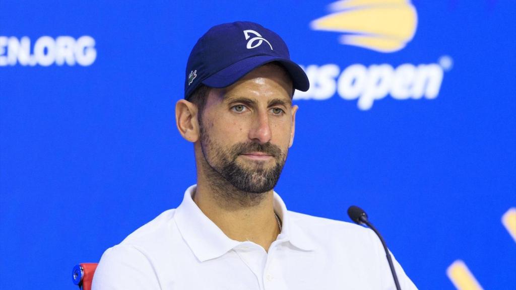 Djokovic, durante una rueda de prensa del US Open