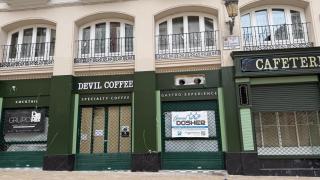 Estado actual de la futura cafetería Devil Coffee.