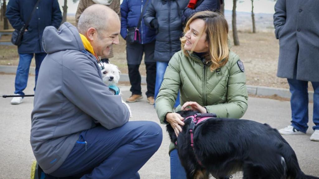 Alegría, este lunes en la protectora de San Mateo de Gállego.