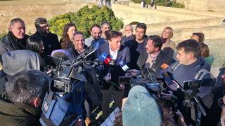 Tomás Guitarte, este lunes durante la presentación de los candidatos.