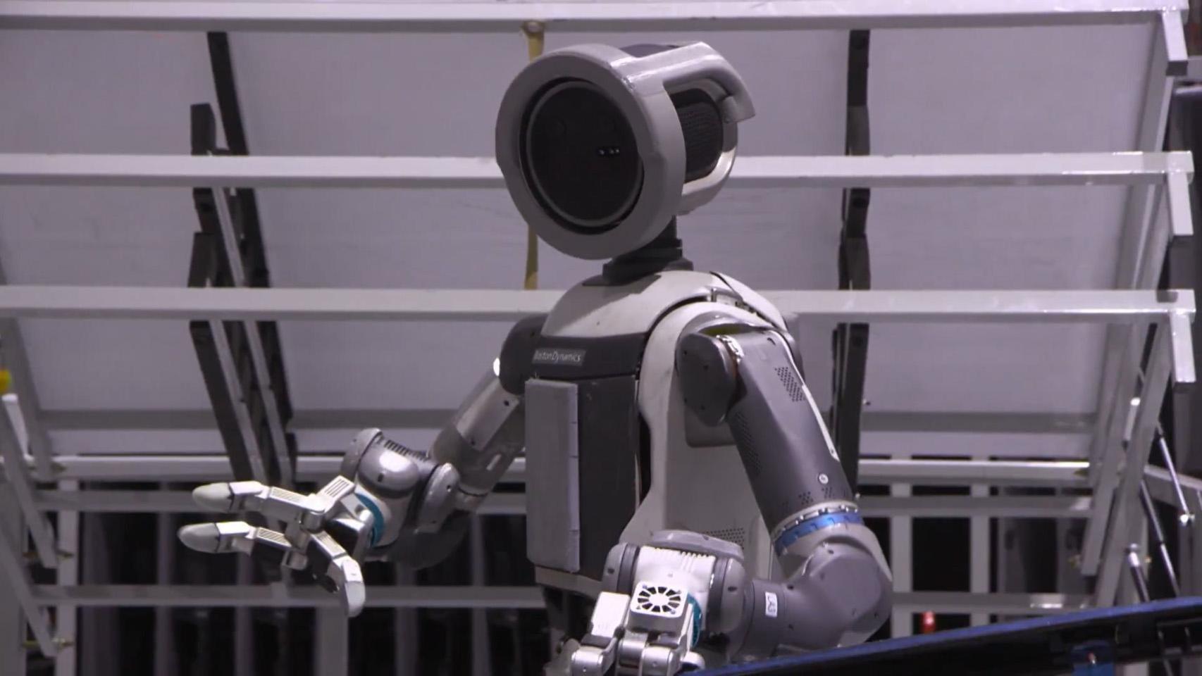 Robot de Boston Dynamics en la fábrica de Hyundai.