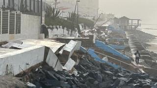 Playa de Matalascañas tras el temporal.