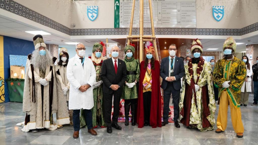 Los Reyes Magos en el Materno Infantil.