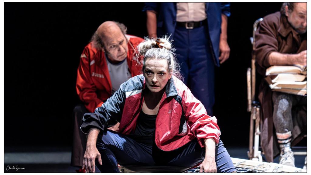 La actriz Ingrid Magrinyà  en un momento de 'Todos los ángeles alzaron el vuelo'. Foto: Chuchi Guerra