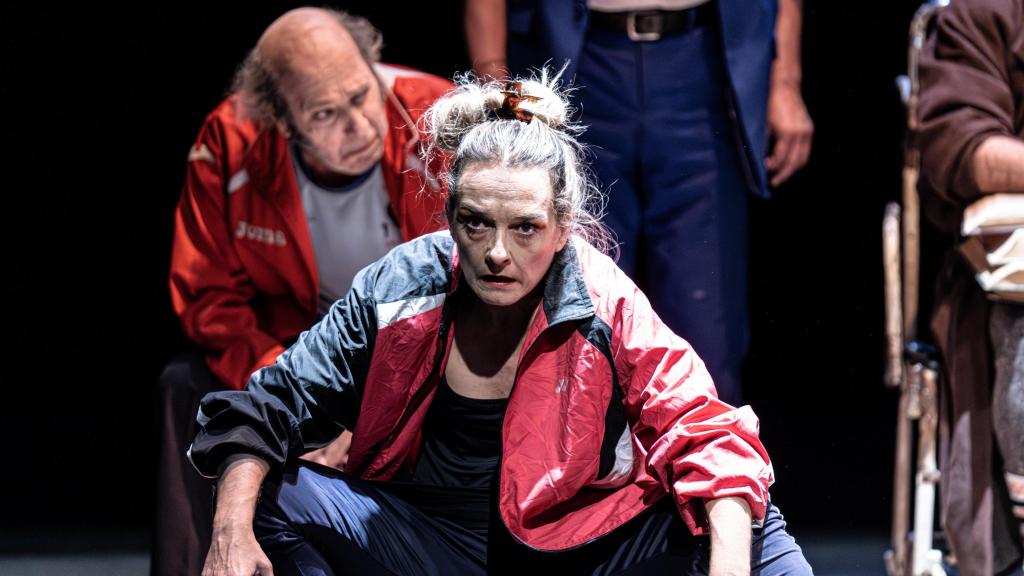 La actriz Ingrid Magrinyà  en un momento de 'Todos los ángeles alzaron el vuelo'. Foto: Chuchi Guerra