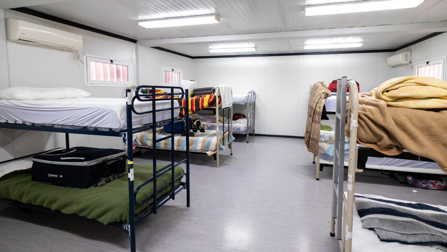 Dispositivo contra el frío en el albergue municipal