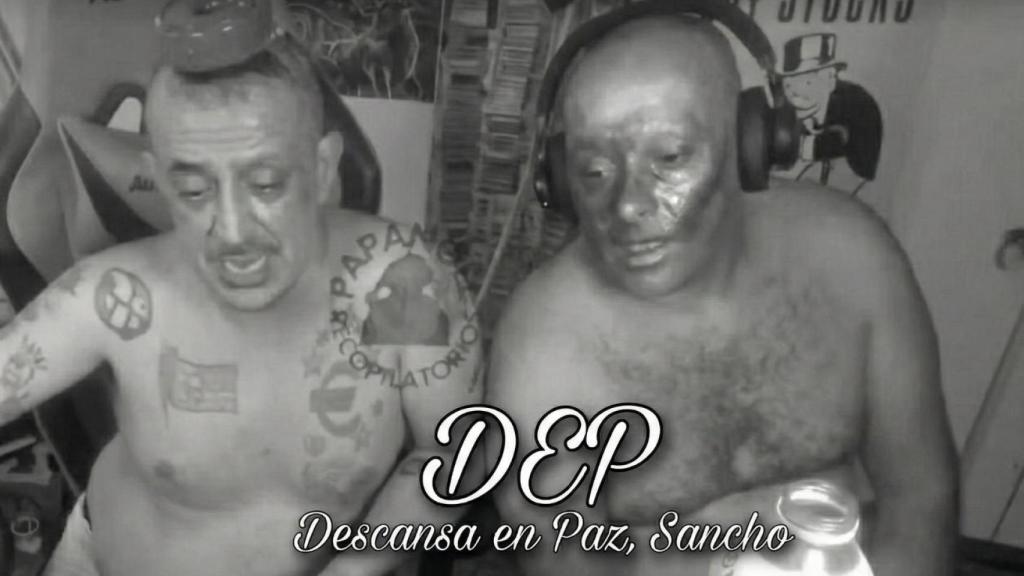 Simón Pérez (i) y Sergio Jiménez, 'Sancho' (d), en una imagen compartida en los canales de Telegram de los afines a Pérez.