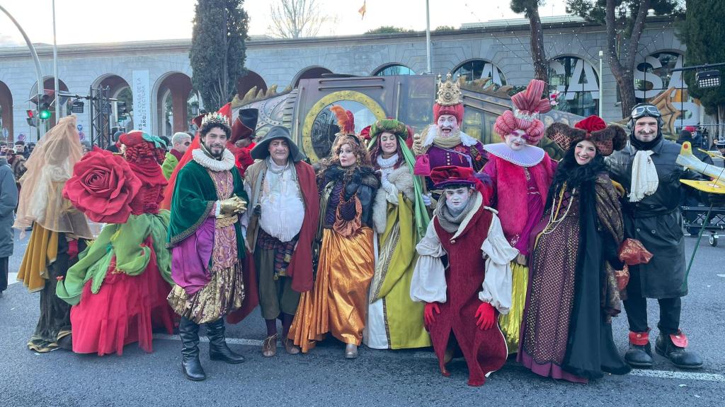 La Compañía Morgoria durante la Cabalgata de Madrid.