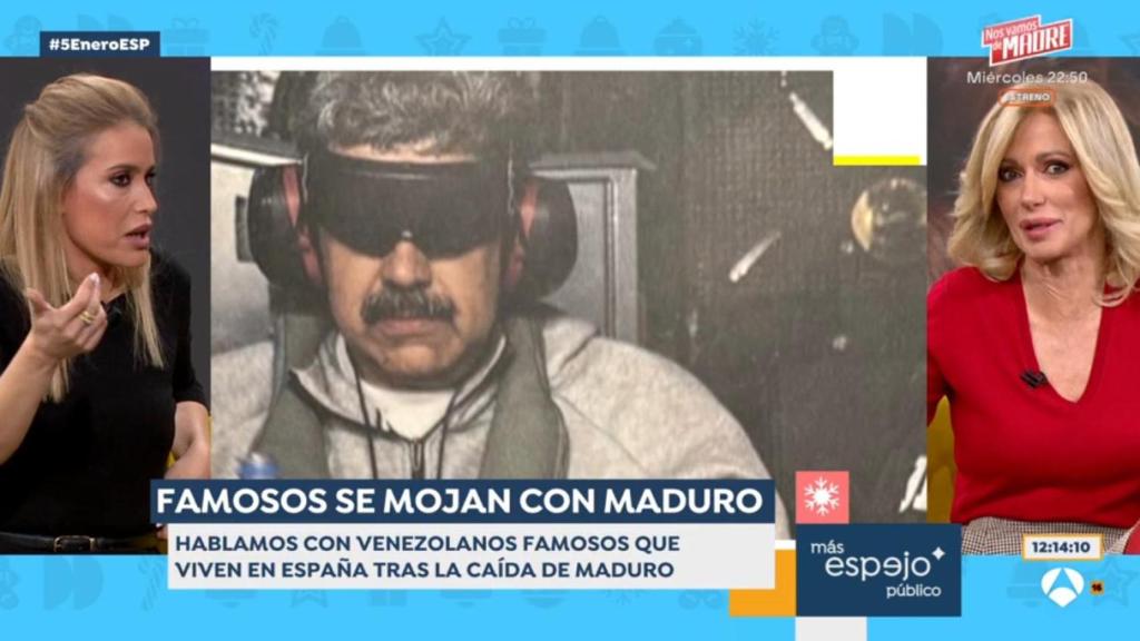 Susanna Griso, este lunes hablando sobre Nicolás Maduro en 'Espejo Público'.