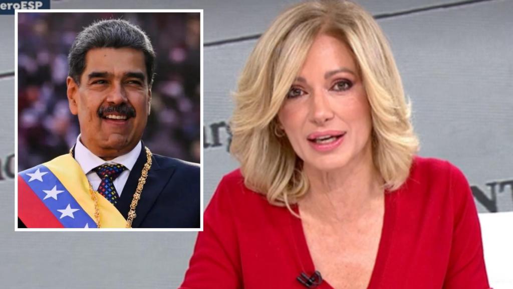 Susanna Griso y Nicolás Maduro en un montaje de BLUPER.