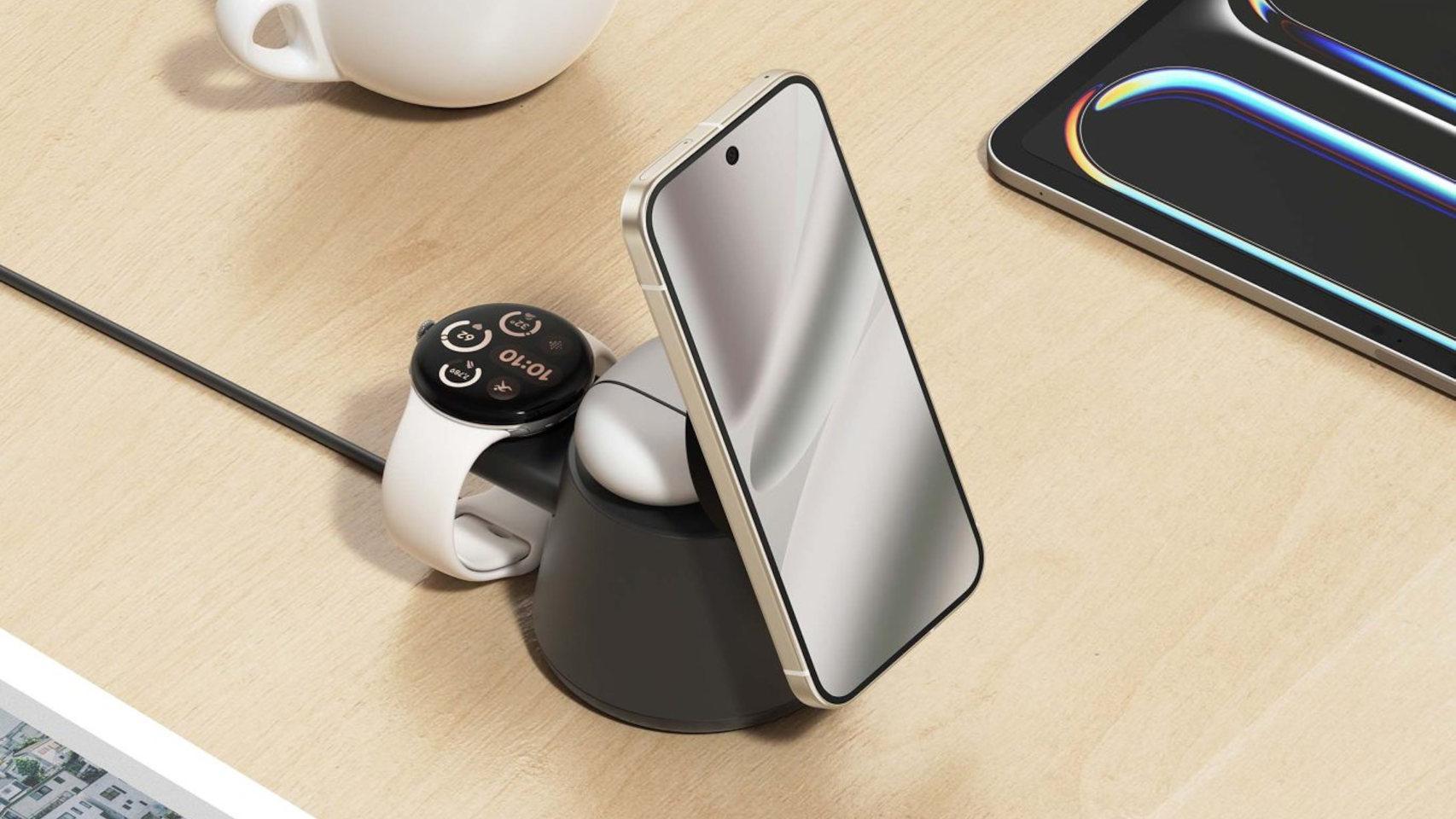 El El cargador Belkin UltraCharge Modular Charging Dock es compatible con el Pixel Watch