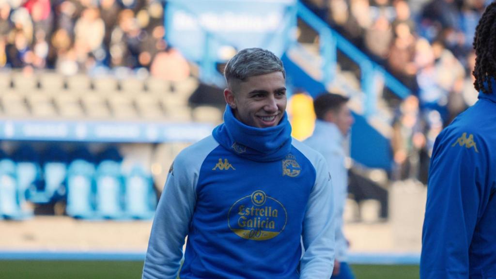 Entrenamiento del Dépor en Riazor.