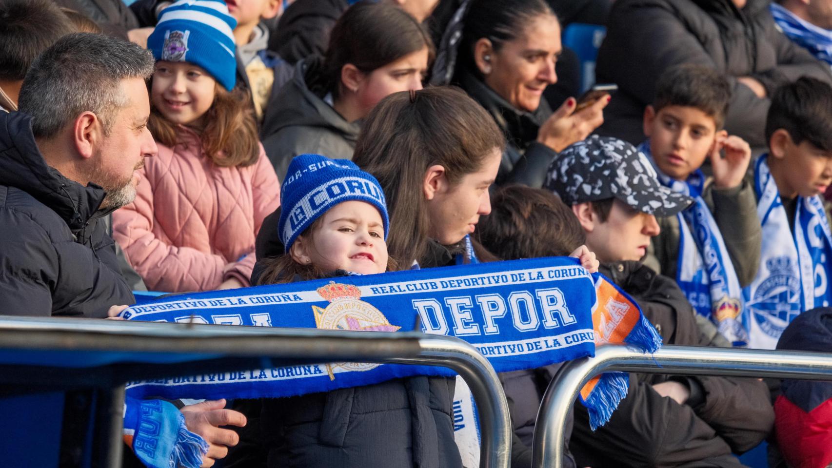 Imagen de archivo del entrenamiento de puertas abiertas del Deportivo en Riazor