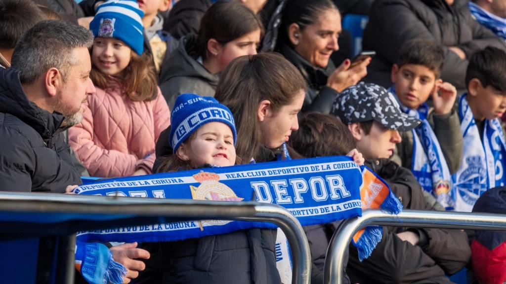 Imagen de archivo del entrenamiento de puertas abiertas del Deportivo en Riazor