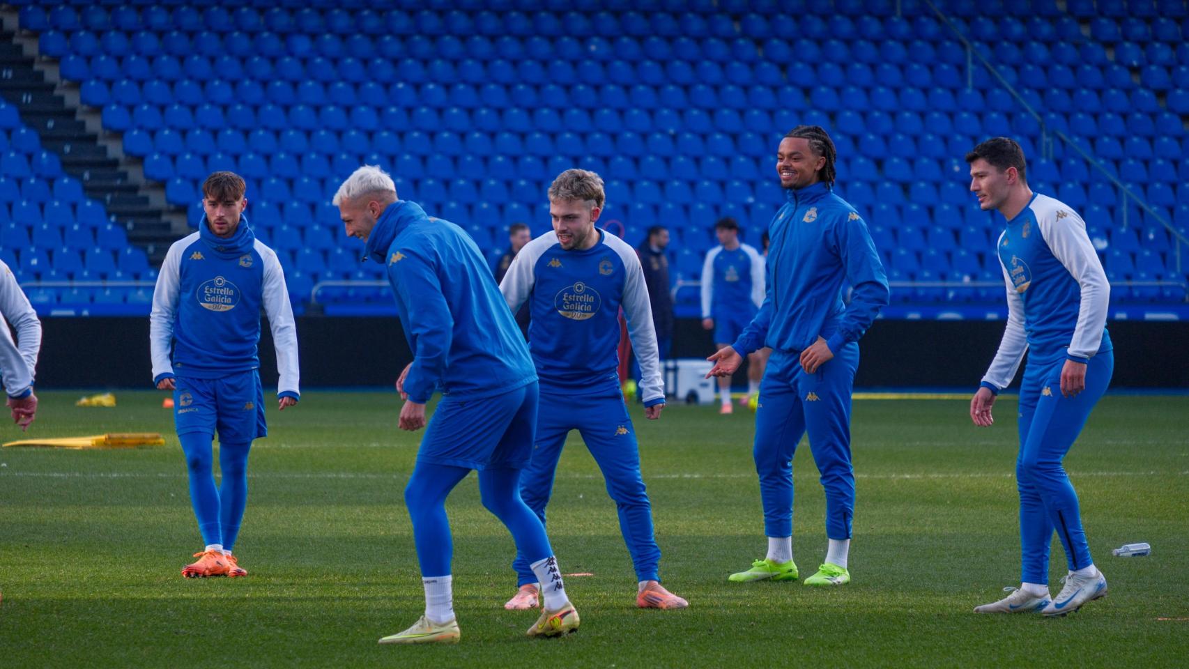 Entrenamiento del Dépor en Riazor.