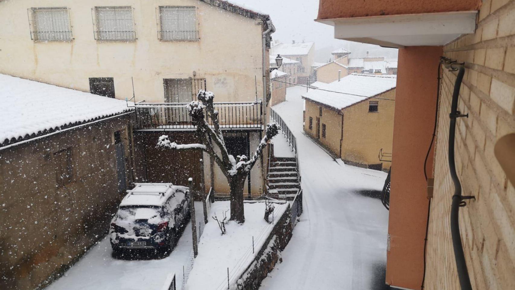 Nevada en Molina de Aragón.