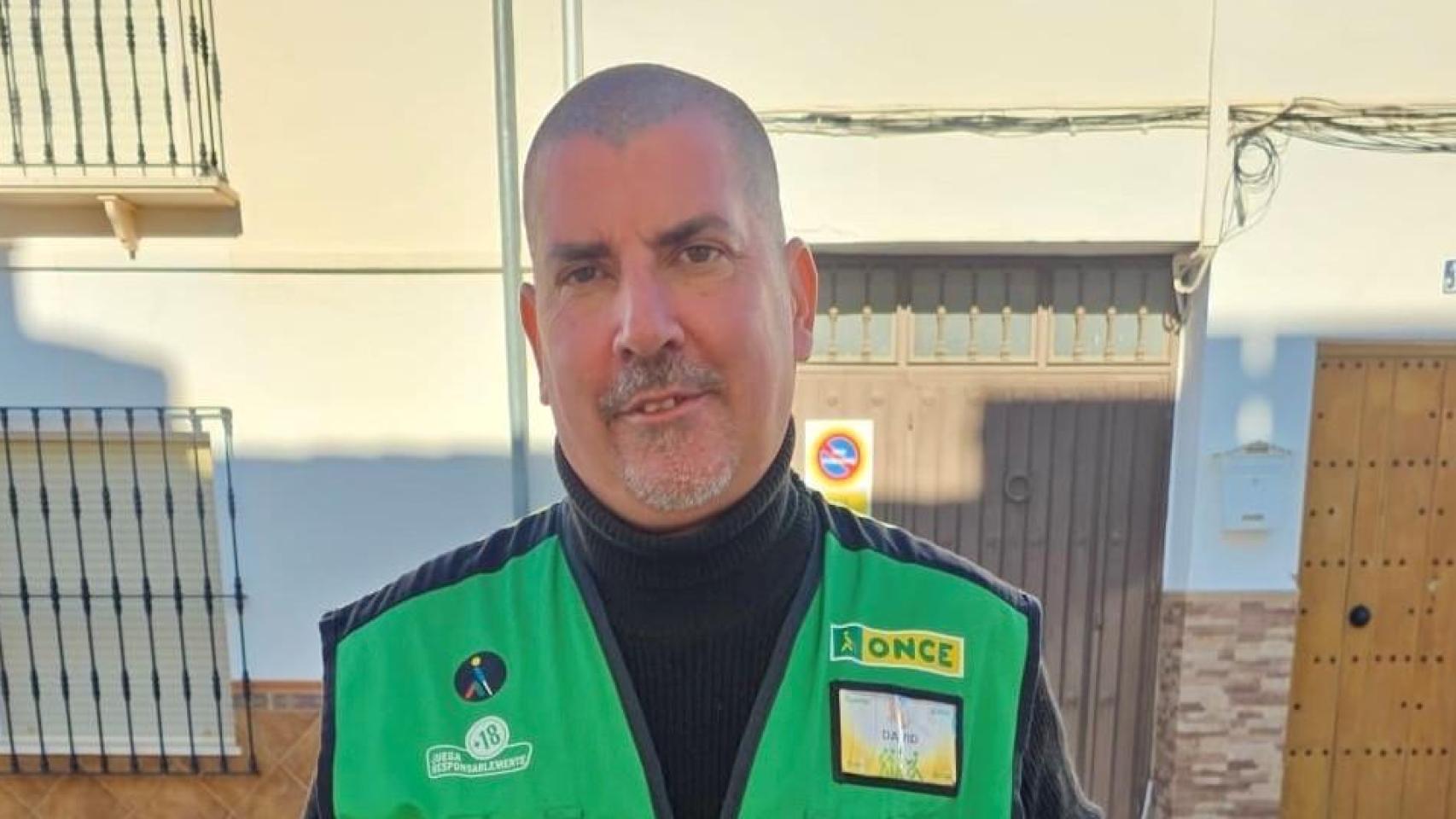 David Jiménez, vendedor de la ONCE.