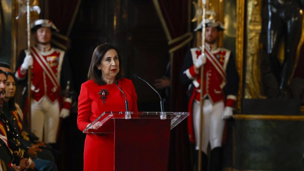 La ministra de Defensa, Margarita Robles, este martes durante la Pascua Militar.