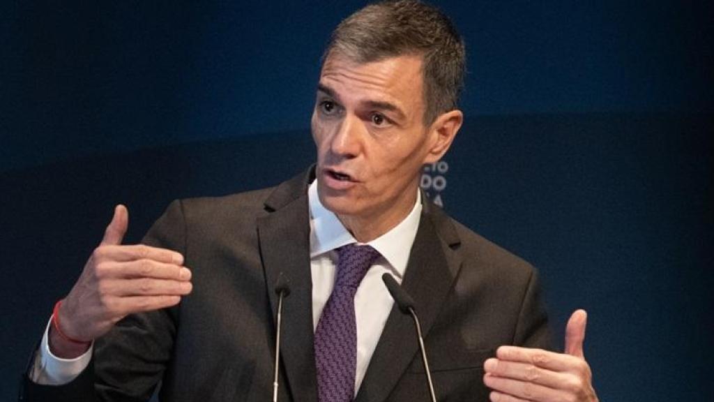 Imagen de Pedro Sánchez durante un acto oficial.