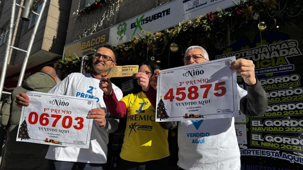 La administración La X de la Suerte ha repartido el Primer y el Segundo Premio de la Lotería del Niño