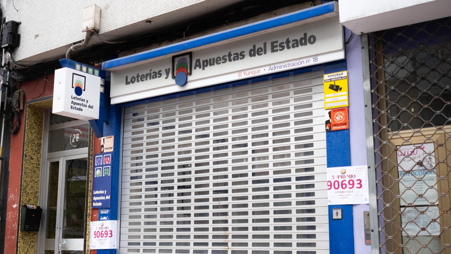 Administración de Lotería 'El Yunque' de A Coruña.