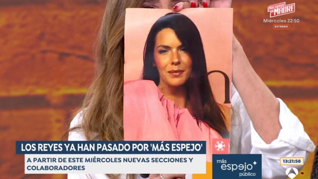 La imagen de Laura Matamoros en 'Espejo Público'.