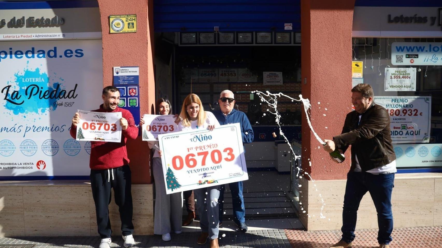 Lotería La Piedad de Málaga.