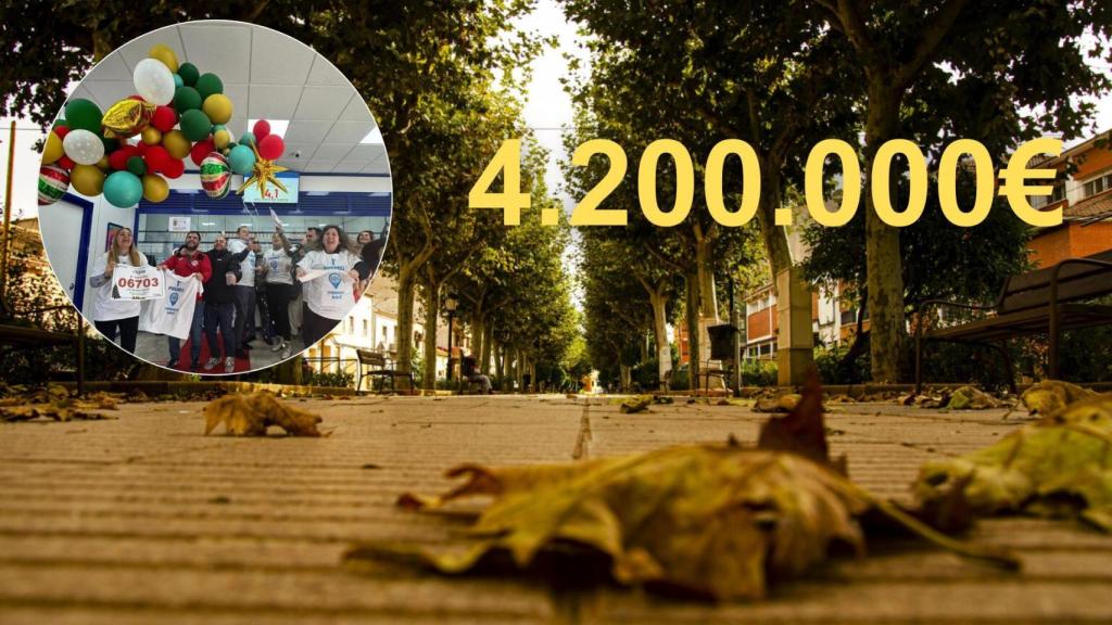 Montaje con una imagen de el Riato de Motilla y la celebración de la Administración Uno de Motilla.