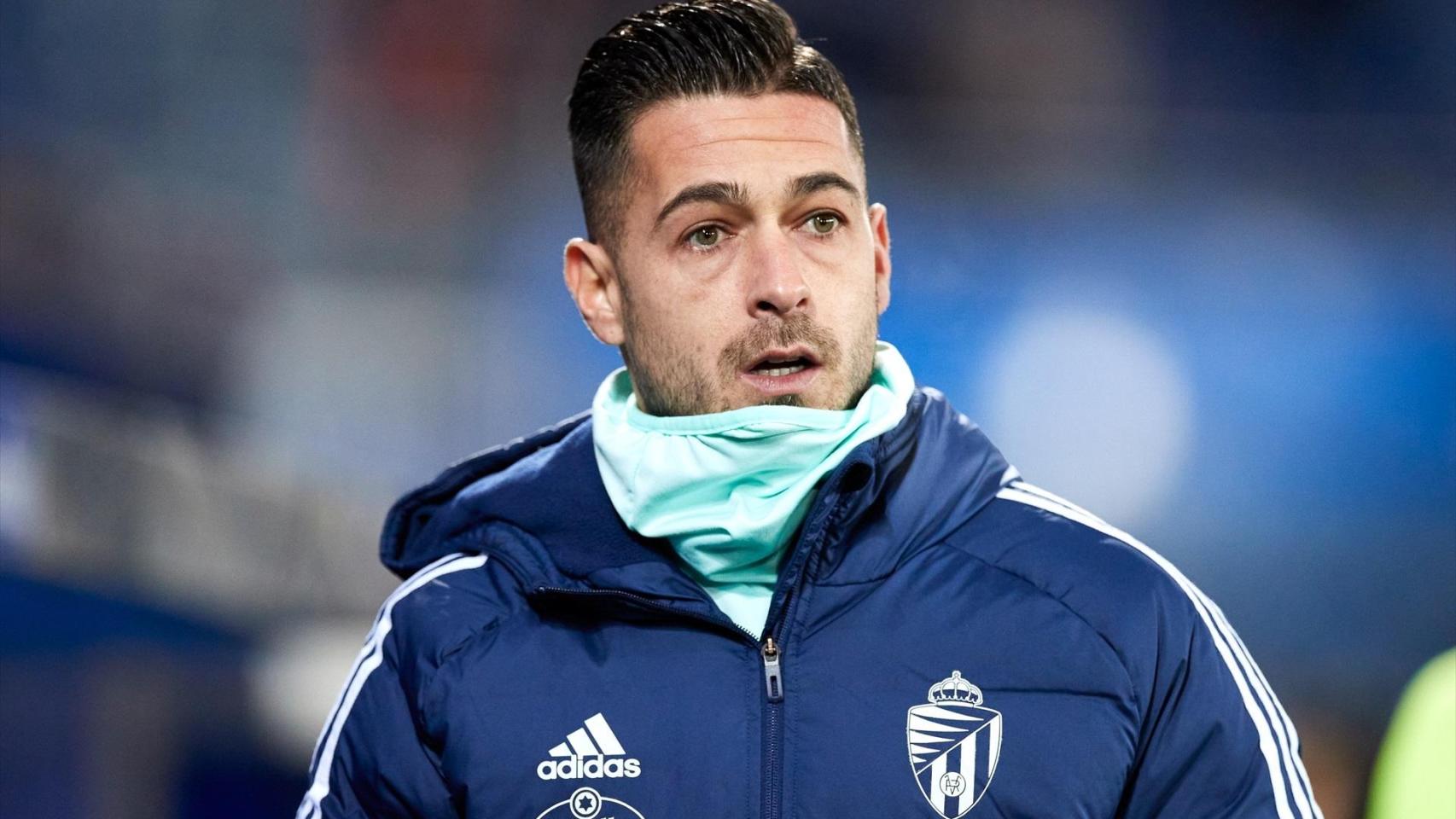 Sergio León, durante el Alavés - Real Valladolid en 2023.