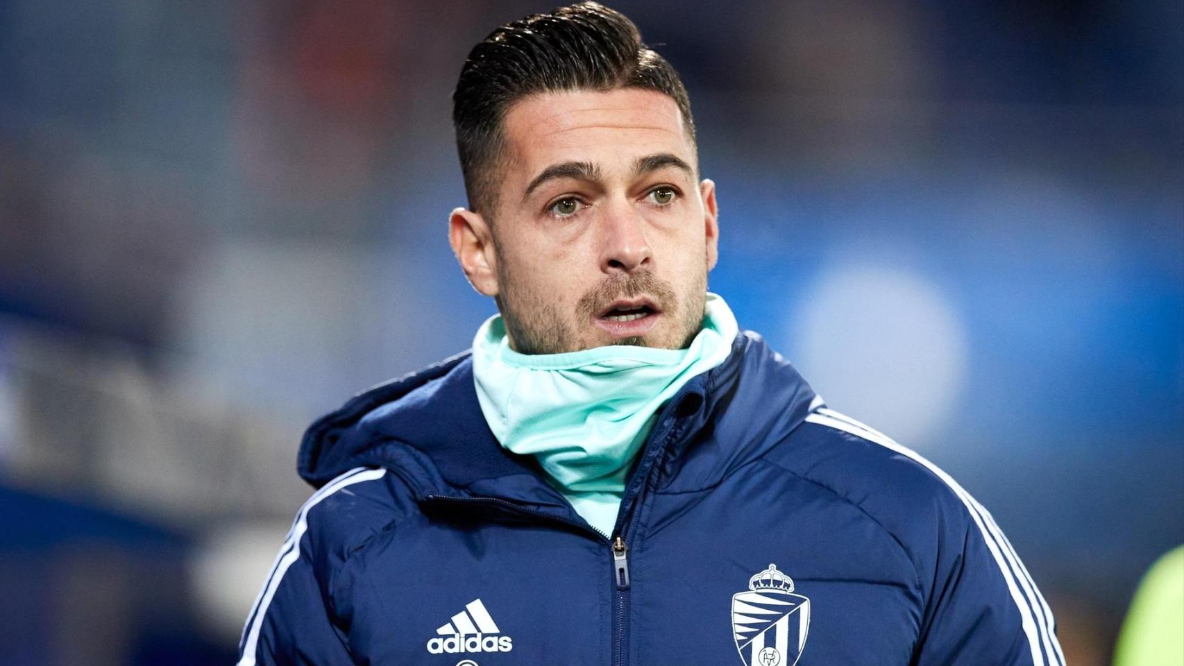 Sergio León, durante el Alavés - Real Valladolid en 2023.