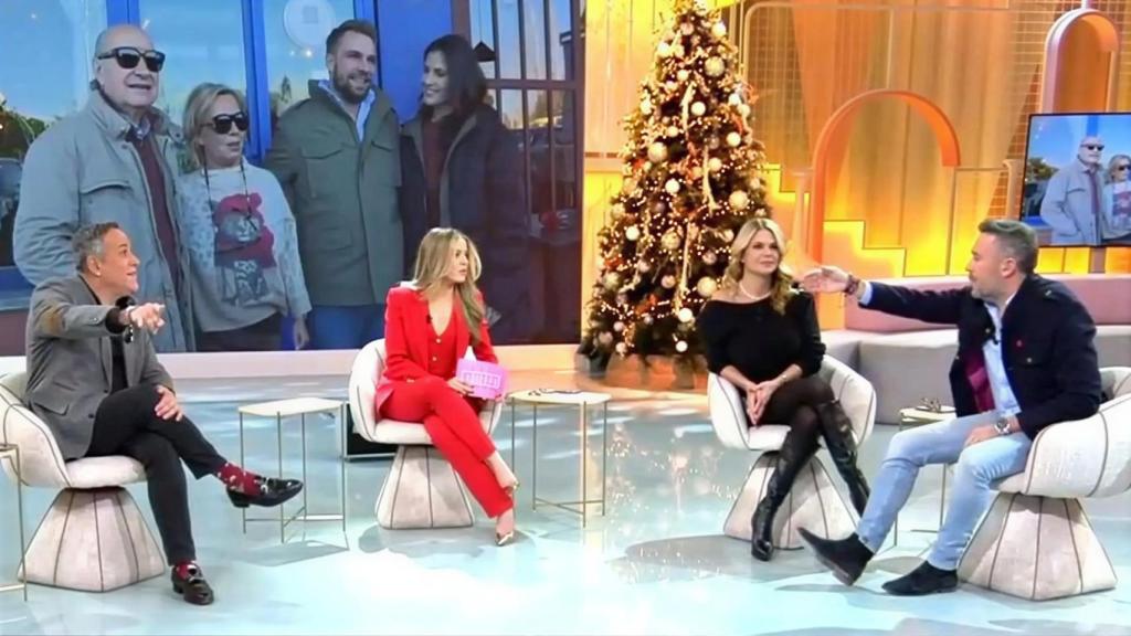 Aurelio Manzano, Cristina Lasvignes, Makoke y Kike Calleja en 'Fiesta'.