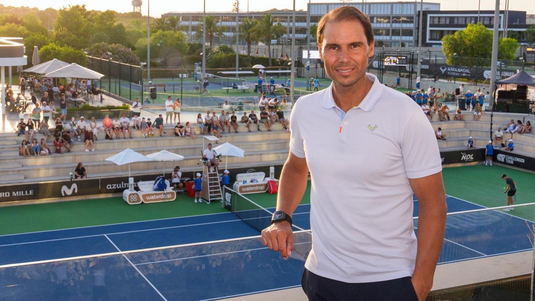 Rafa Nadal, en su academia.