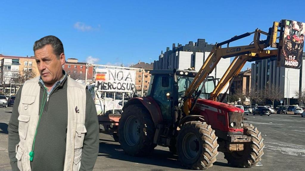 Florentino Mora y su cabalgata improvisada.