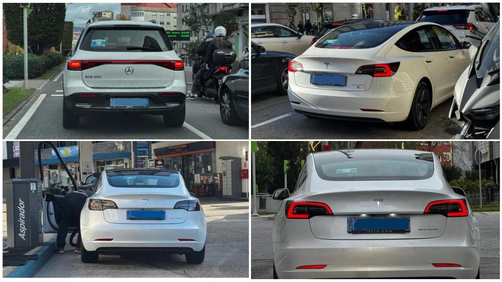 Vehículos VTC en diversas calles de Vigo en el mes de diciembre