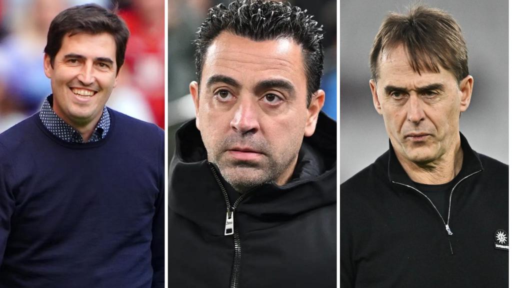 Iraola, Xavi y Lopetegui.
