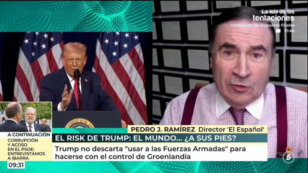 Pedro J. Ramírez este miércoles durante su intervención en 'El programa de AR'.