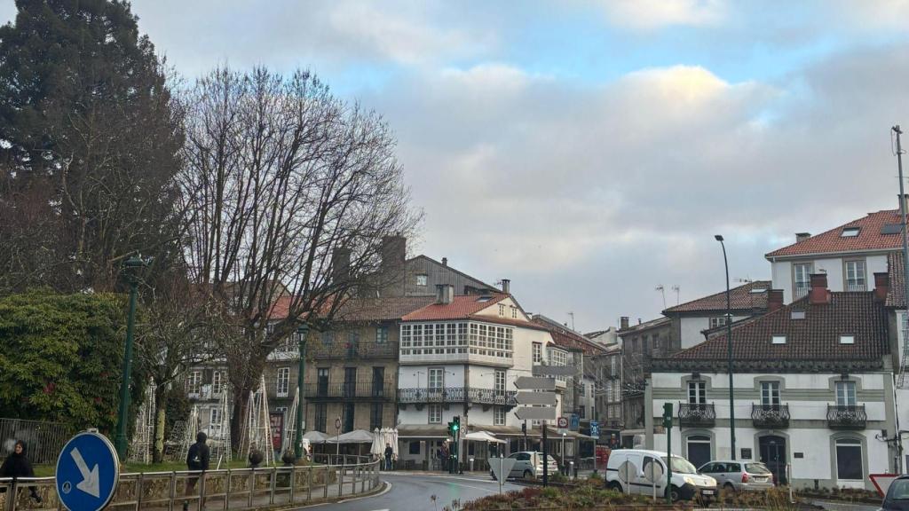 Cielos nublados y lluvias en Santiago de Compostela tras unas Navidades frías