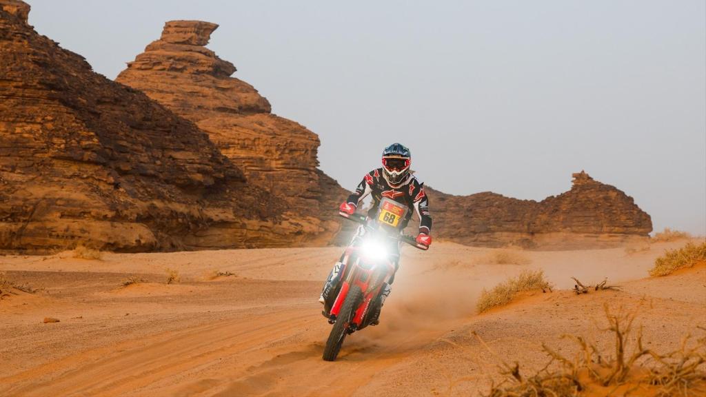 Tosha Schareina, en la etapa 3 del Rally Dakar 2026