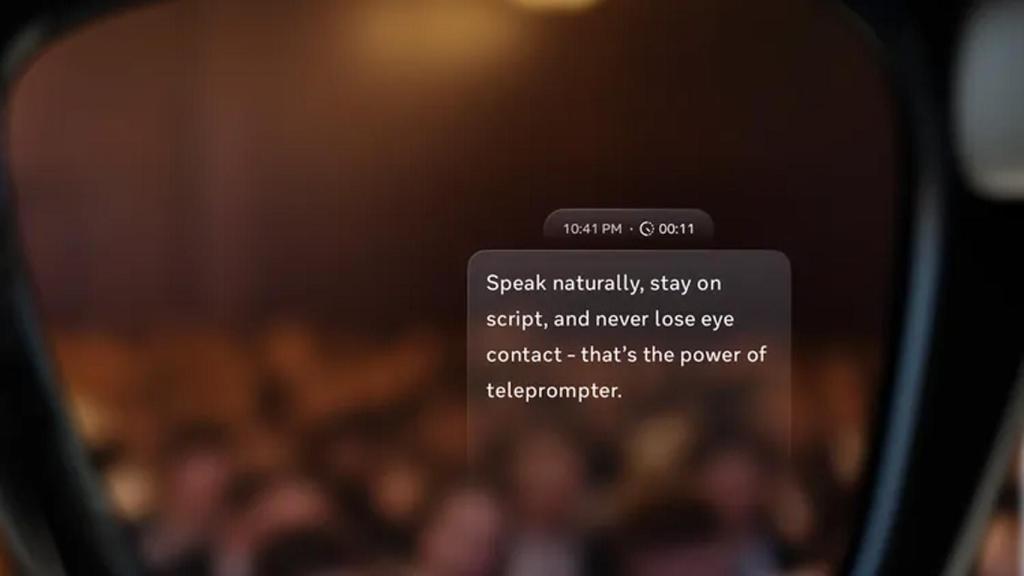 Función de Teleprompter.