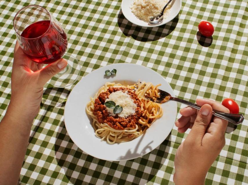 Pasta y vino, perfect match