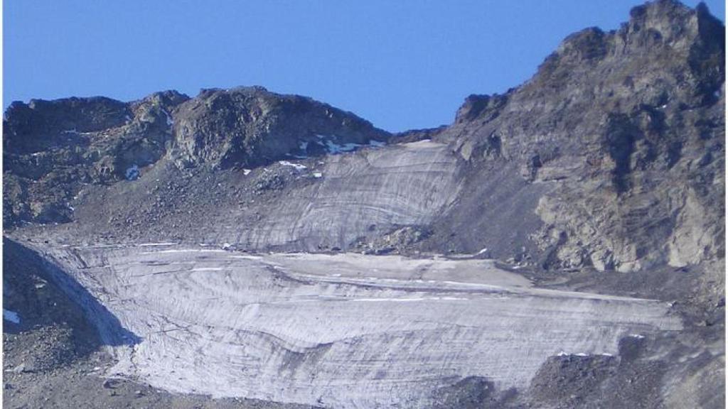 El glaciar Pizol en Suiza ya desapareció en 2006.