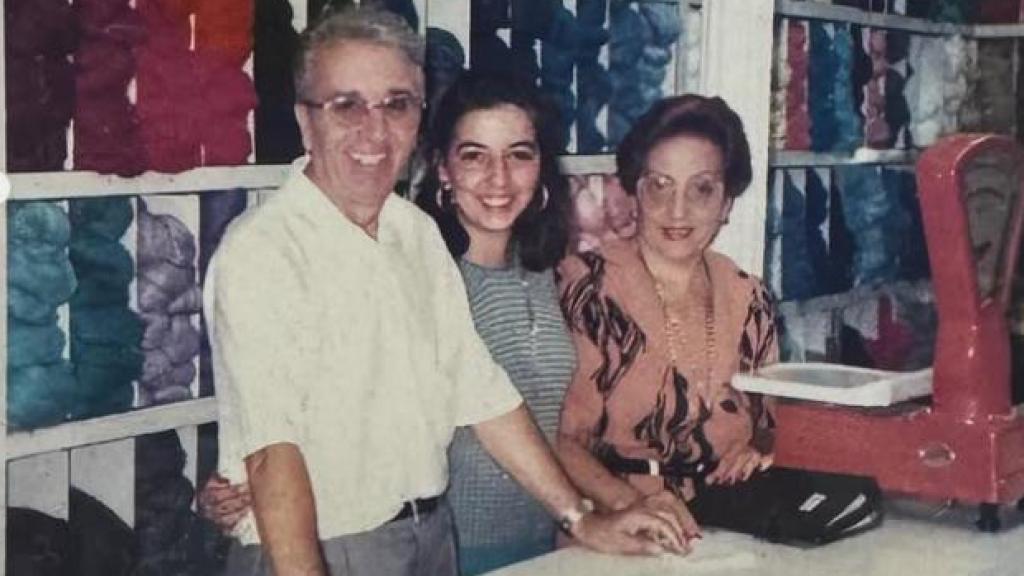 Foto histórica del comercio de la calle Atocha número 9, Lanas Sixto.