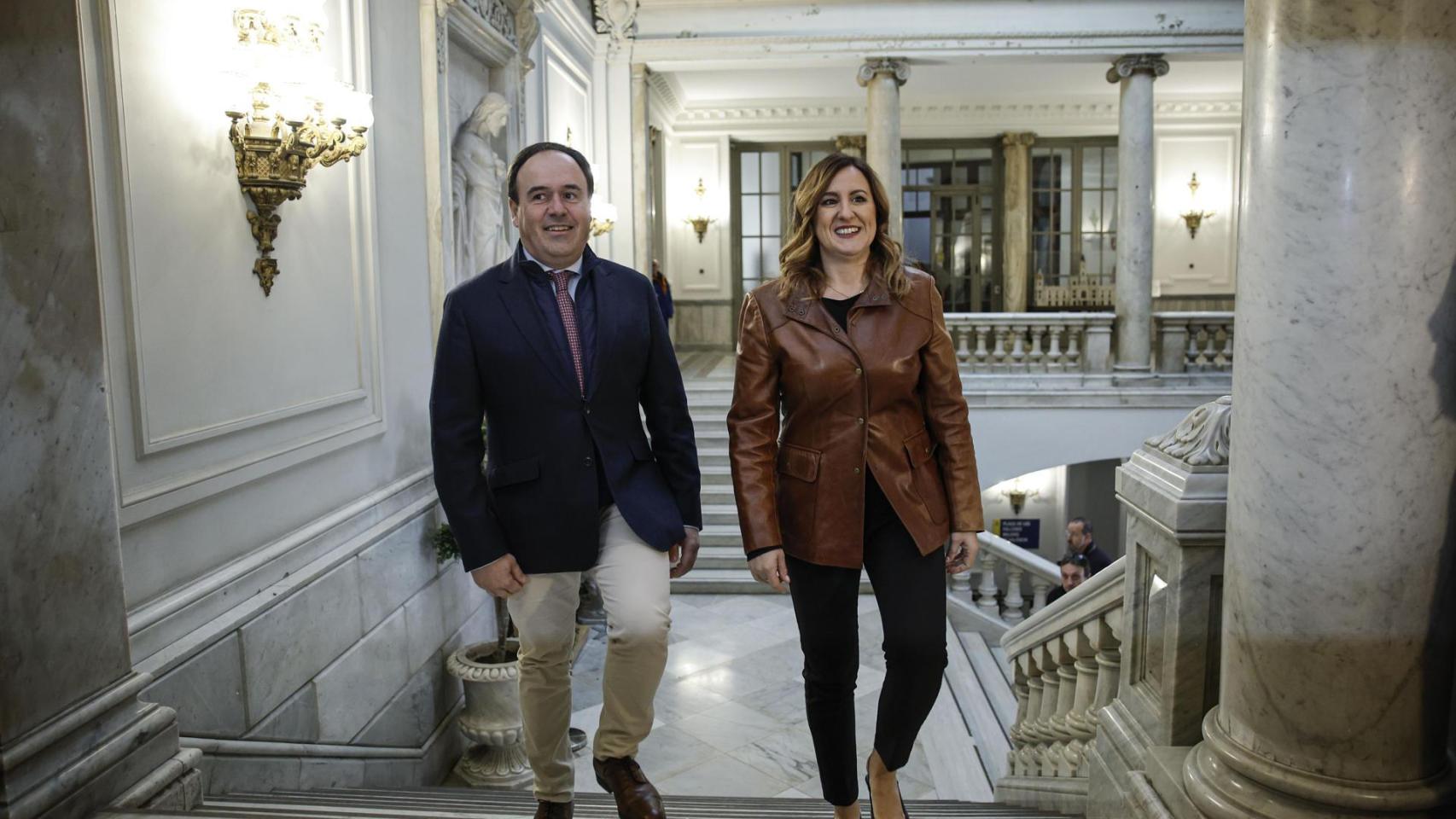 Juanfran Pérez Llorca, este miércoles en el Ayuntamiento de Valencia. EFE / Biel Aliño