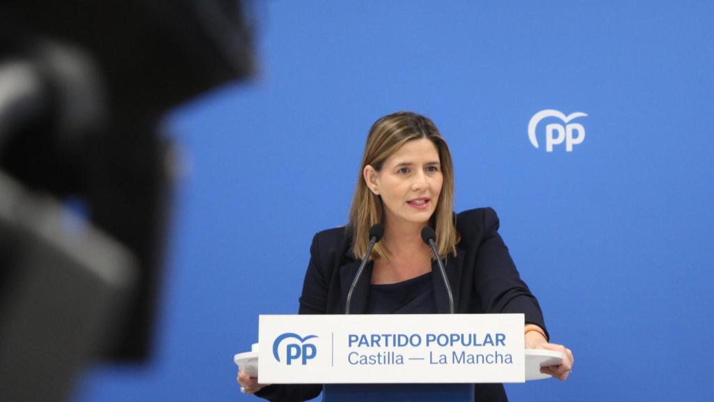 Carolina Agudo este miércoles en rueda de prensa.