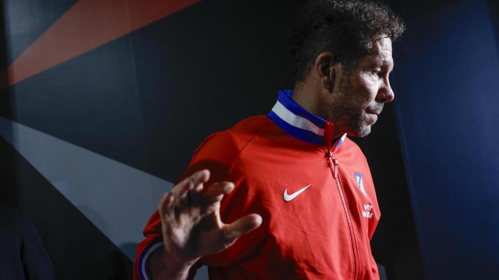 Simeone, tras dar su rueda de prensa previa a las semifinales de la Supercopa de España