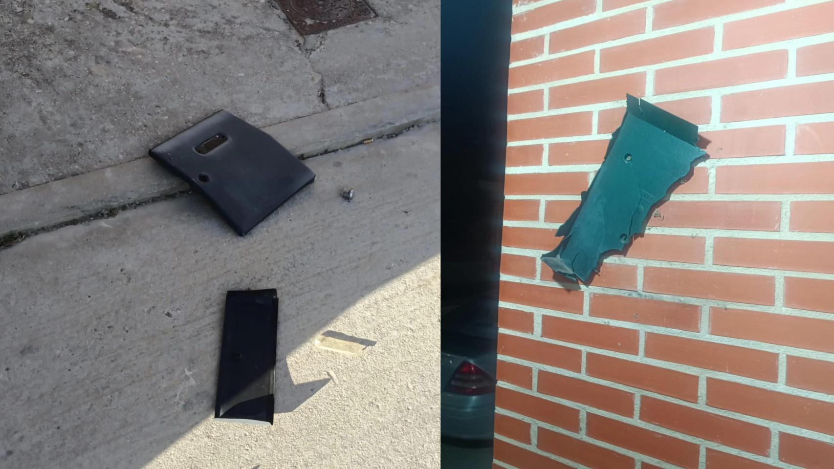 Aspecto en el que quedaron los buzones